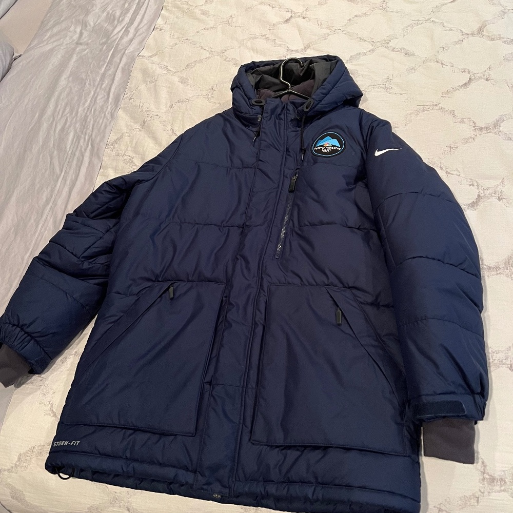 Nike Stormfit Jacket Pyeongchang Olympics Branded (Navy) -  Size Large
